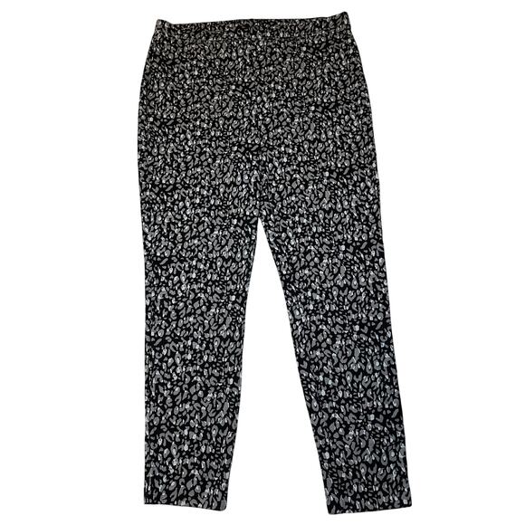 Chicos Fabulously Slimming Tiger Print Pull-On Stretch Leggings Yoga Size 2 US L - Picture 1 of 7